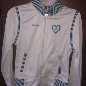 Luxiries zip up jacket sz m